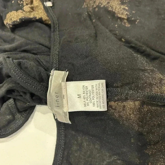 Sheer black cover up sweater with stars size M - Picture 6 of 6